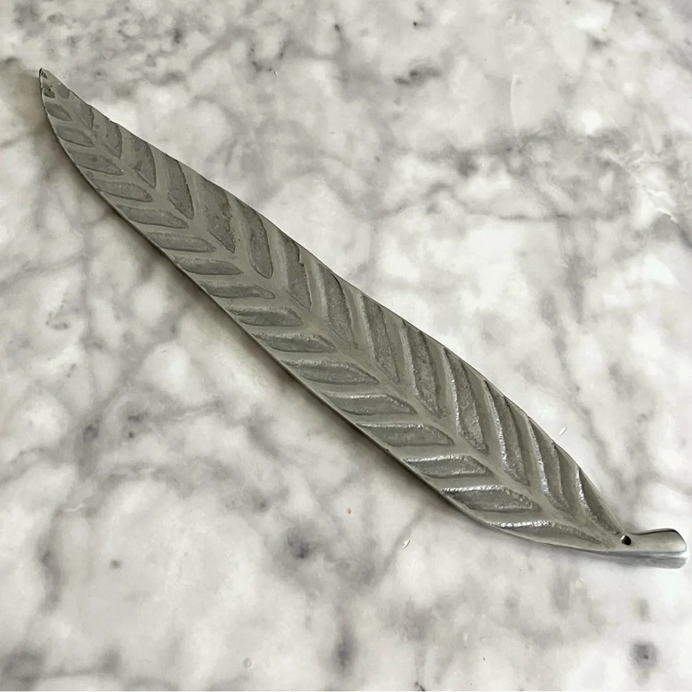 Crate&Barrel Silver Metal Incense Holder